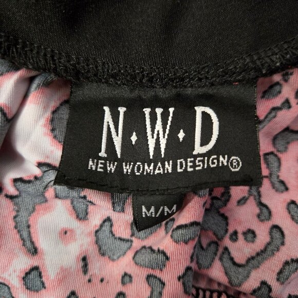 Y2K Leopard Print Long Top Size M Neon Orange Black Trashy Mcbling Scene Gyaru - Picture 7 of 8